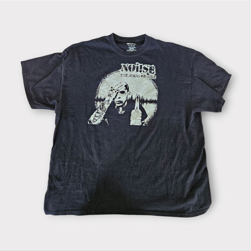 Noise The Scars We Hide Album Cover Official Tour T-Shirt Graphic Tee Black 2XL